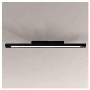 Natynkowa LAMPA sufitowa OTARU 8040/G5/CZ Shilo łazienkowa OPRAWA minimalistyczna listwa IP44 czarna