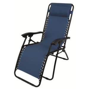 Luksusowy fotel RELAX niebieski