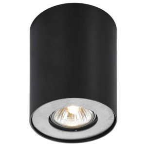Oprawa natynkowa, lampa sufitowa Noma CL-110GU10-WH, Czarny, Stop metali, ITALUX -