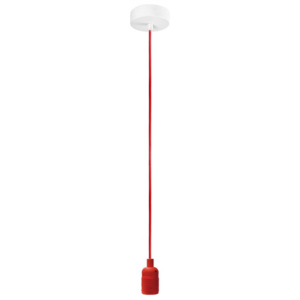 LAMPA wisząca BI 1/S/RED SOTTO LUCE metalowa OPRAWKA loft ZWIS czerwony