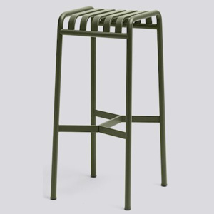 HAY krzesło barowe PALISSADE oliwkowy