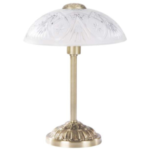 Stojąca LAMPA stołowa ANNABELLA 8634 Rabalux klasyczna LAMPKA nocna brąz przezroczysta