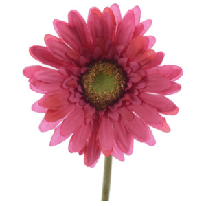 Sztuczny kwiat gerbery ciemnoróżowy, 50 cm