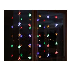 Bulinex :: Kurtyna świetlna LED gwiazdki 25L kolorowe