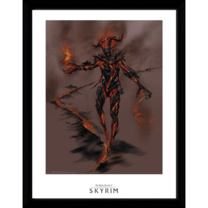 Oprawiony Obraz Skyrim - Flame Atronarch