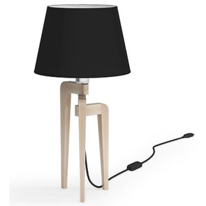 Lampa stołowa, lampa nocna, trójnóg z drewna LW26-01-19