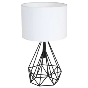 Druciana LAMPA stołowa TRIANGOLO 0164 Milagro abażurowa LAMPKA stojąca drut pedregal biała