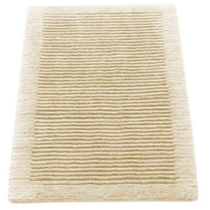 Dywanik łazienkowy Cawo ręcznie tkany 100 x 60 cm kremowy