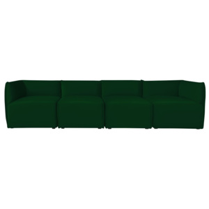 Zielona modułowa sofa 4-osobowa Norrsken Ebbe