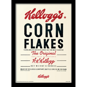 Oprawiony Obraz Vintage Kelloggs - Corn Flakes