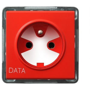Gniazdo pojedyncze z uziemieniem DATA, z kluczem uprawniającym / SONATA OSPEL -