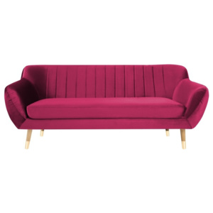 Różowa sofa 3-osobowa Mazzini Sofas Benito
