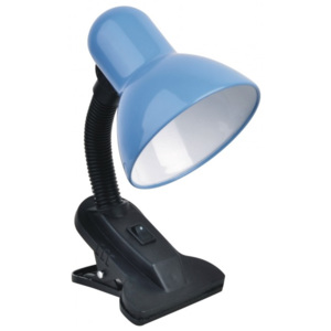 Lampka biurkowa E27 SOFI z klipsem niebieska Nilsen -