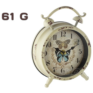 Zegar stojący metalowy retro vintage 1857 61 G