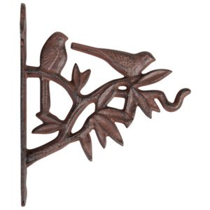 Uchwyt żeliwny z dekorem ptaka Ego Dekor, wys. 21,6 cm