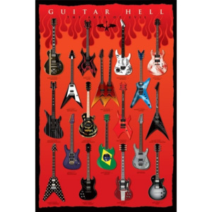 Plakat, Obraz Guitar hell - the axesod evil, (61 x 91,5 cm)