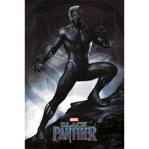 Plakat, Obraz Black Panther - Stance, (61 x 91,5 cm)