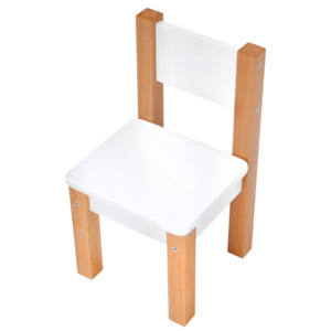 Białe krzesło dziecięce Mobi furniture Mario