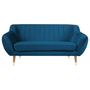 Niebieska sofa 2-osobowa Mazzini Sofas Benito