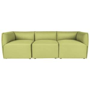 Limonkowa modułowa sofa 3-osobowa Norrsken Ollo