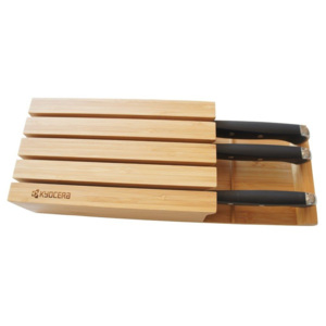 Blok na noże bambusowy Kyocera