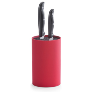 Uniwersalny blok na noże - stojak, kolor czerwony, ZELLER