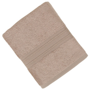 Brązowy ręcznik z bawełnianych i bambusowych włókien Ted, 50x90 cm