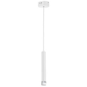 LAMPA wisząca ALBA 0188 Milagro metalowa OPRAWA zwis LED 5W tuba biała