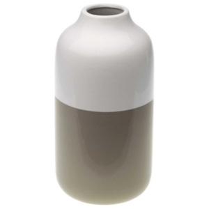 Brązowo-biały wazon ceramiczny Versa Turno, wys. 23,2 cm