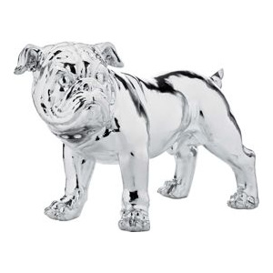 KARE Design :: Figurka Bulldogge Eco Silver 42cm