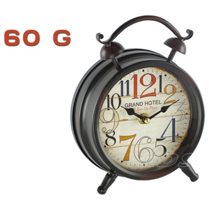 Zegar stojący metalowy retro vintage 1857 60 G
