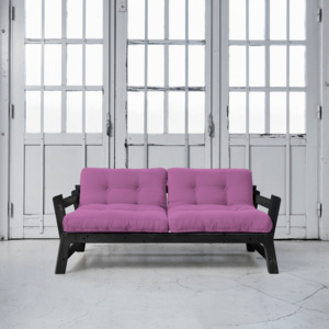 Sofa rozkładana Karup Step Black/Taffy Pink