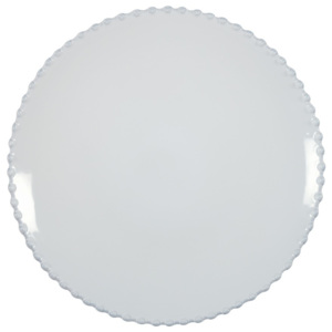 Biały talerz kamionkowy Costa Nova Pearl, ⌀ 28 cm