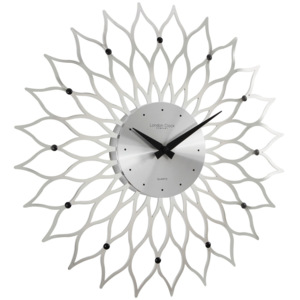 Zegar Sunflower Contemporary srebrny