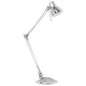 Lampa biurkowa PLANO Eglo stal nierdzewna, tworzywo sztuczne, srebrny, chrom 82541
