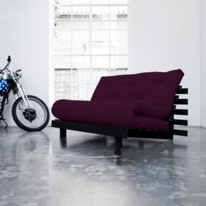 Sofa rozkładana Karup Roots Wenge/Purple Plum