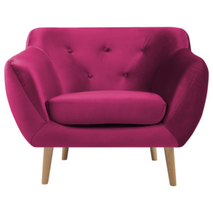 Różowy fotel Mazzini Sofas Amelie