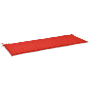 Poduszka na ławkę ogrodową, 150x50x3 cm, czerwona