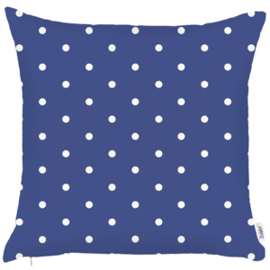 Niebieska poszewka na poduszkę Apolena Little Dots, 43x43 cm