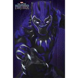 Plakat, Obraz Black Panther - Glow, (61 x 91,5 cm)