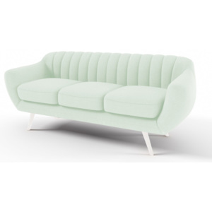 Pastelowo-zielona 3-osobowa sofa Vivonita Kennet