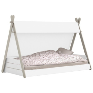 Białe łóżko dziecięce Totem, 90x200 cm