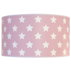 Lampdar Plafon dziecięcy STARS PINK 2xE27/60W/230V różowa SA0664