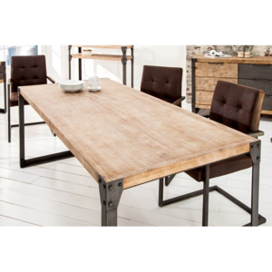 Stół z litego drewna akacji Factory I (160 cm)