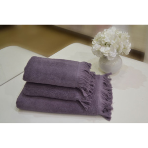 Podarunkowy zestaw ręczników FRINGE Fioletowy / Lila