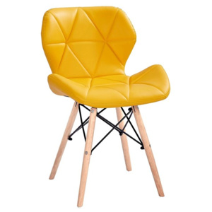 Krzesło ELIOT żółty/bukkrzesło ELIOT żółty/buk