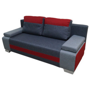 Sofa / kanapa rozkładana LENA 2 szary / czerwony