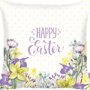 Poszewka na poduszkę Apolena Happy Easter Field Flowers, 43x43 cm