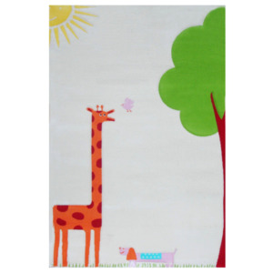 Dywan Żyrafa Soft Play 134 x 180 cm kremowy