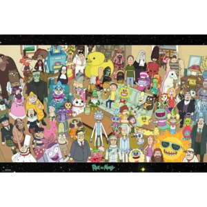 Plakat, Obraz Rick and Morty - Cast, (91,5 x 61 cm)